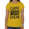  Blogerska koszulka damska Carpe fucking diem